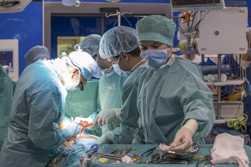 Lékaři v pražském Institut klinické a experimentální medicíny (IKEM) v roce 2021 transplantovali rekordních 542 orgánů. (7. ledna 2022)
