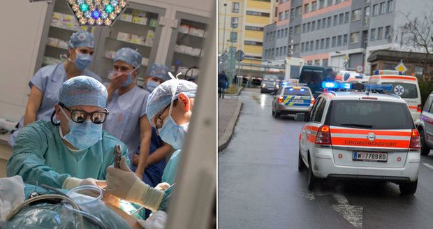 Unikátní transplantace ledviny: Orgány cestovaly mezi Vídní a Prahou s policejním doprovodem