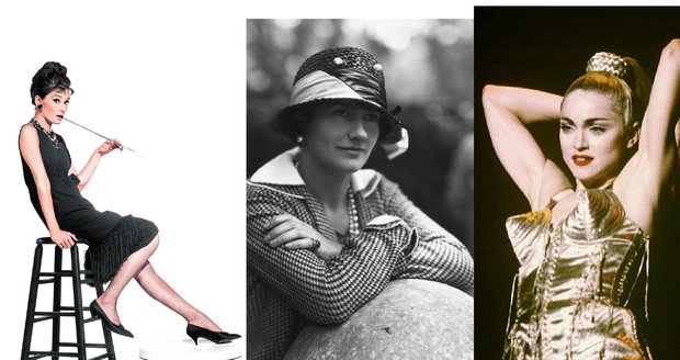 Módní můzy: Audrey Hepburn, Coco Chanel a Madonna. A to není všechno