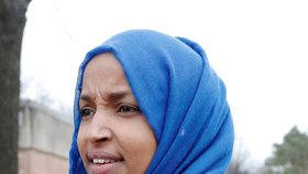 Demokratická kongresmanka Ilhan Omarová.