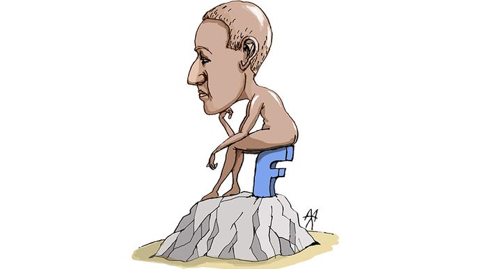 ilustrace Mark Zuckerberg