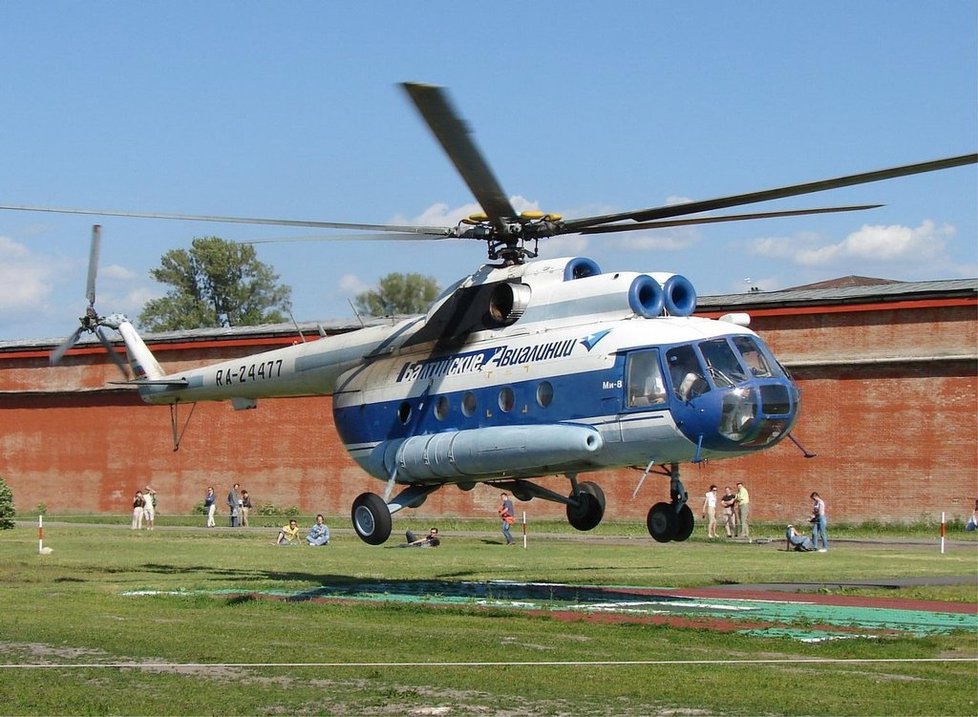 Ilustrační foto vrtulníku Mi-8