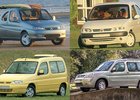 Tři koncepty Citroënu Berlingo z roku 1996: Hatchback, pick-up pro volný čas a minivan