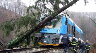 Větrná noc v Česku: Padaly stromy, lidé byli bez elektřiny