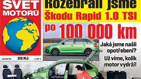 Svět motorů 25/2019: Rozborka Škody Rapid 1.0 TSI po 100.000 km