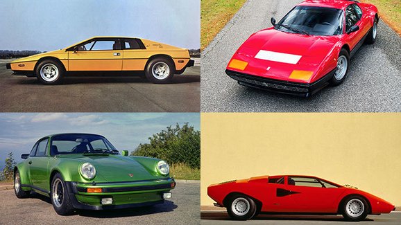 Připomeňte si BMW M1, Ferrari 512 BB, Maserati Bora a další automobily snů ze sedmdesátek