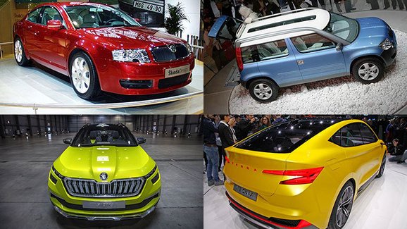 Připomeňte si koncepty značky Škoda pro autosalon v Ženevě za posledních 20 let