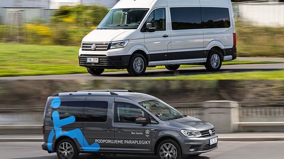 TEST VW Crafter Kombi & Caddy ZTP – Speciální stroje pro speciální potřeby