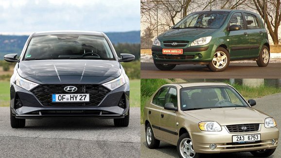 Hyundai a jeho malé modely. Připomeňte si i20 a jeho předchůdce Getz a Accent