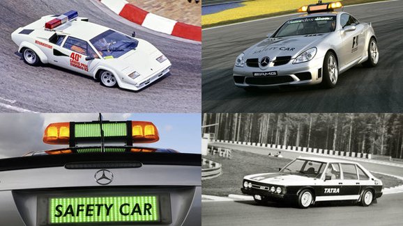 Safety car a jeho historie v F1: Závodníky hlídala Tatra, Lamborghini i Fiat