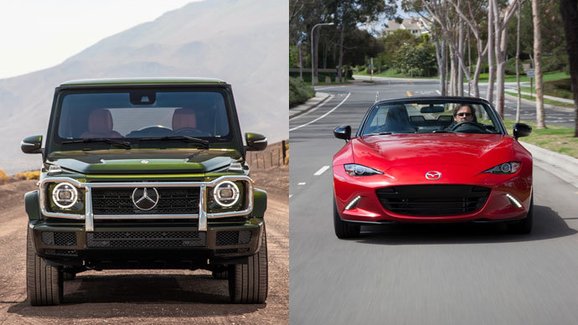 Nejrychleji prodávaná auta v USA? Nový Mercedes-Benz G a ojetá Mazda MX-5
