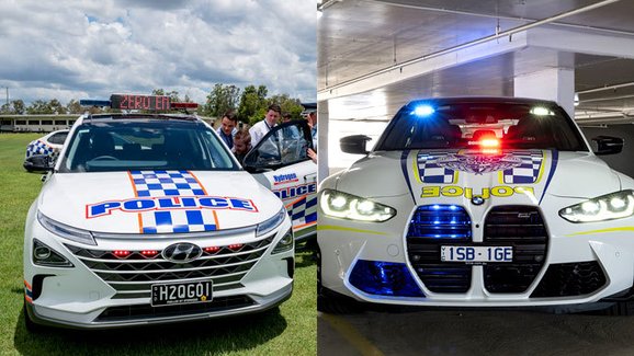 Australská policie se chlubí nevšedními vozy: BMW M3 a Hyundai Nexo