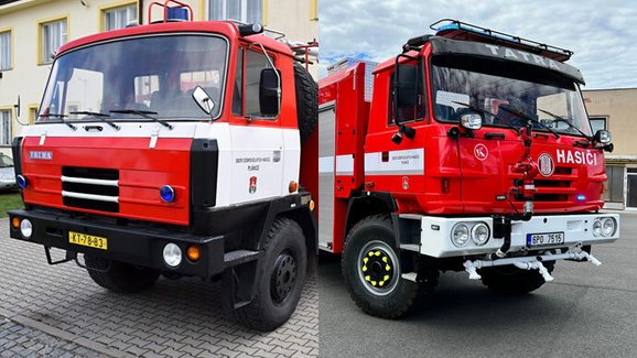 Hasičská Tatra 815 6x6 z roku 1987 prošla kompletní rekonstrukcí, rozdíly jsou obrovské