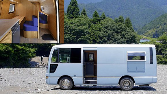 Japonci ukázali, jak ze starého minibusu udělat mobilní kancelář