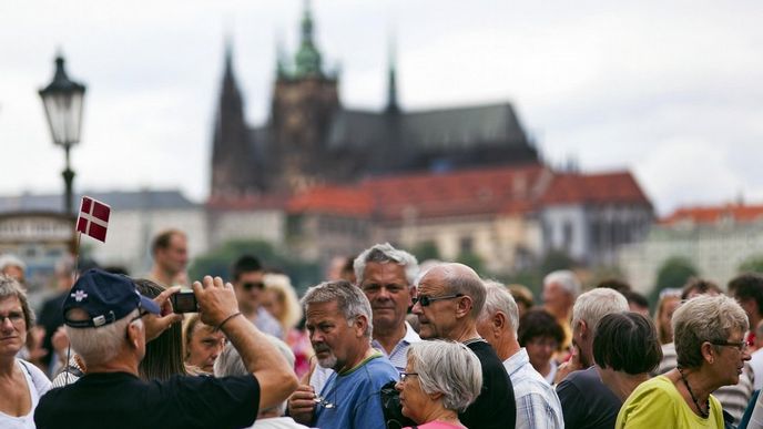 Zahraniční turisté v Praze