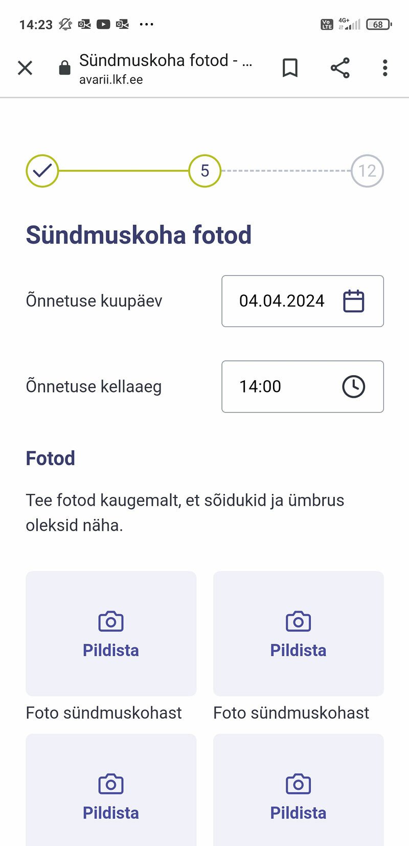 Díky obrázkům a celkově přehlednému designu se dá estonská aplikace vyplnit i v estonštině, ačkoliv jí nevládnete. Pro větší pohodlí si ale může uživatel vybrat ještě ruštinu a angličtinu.