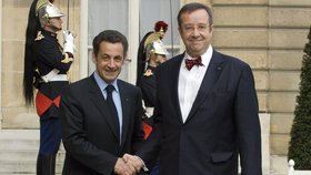 Toomas Hendrik Ilves s tehdejším francouzským prezidentem Nicolasem Sarkozym