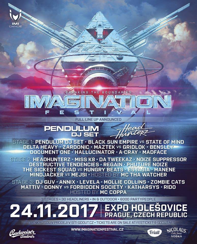 Kompletní line Imagination Festivalu 2017