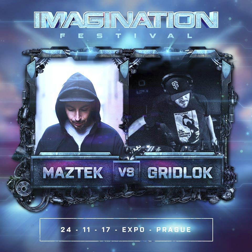 Na Imagination Festivalu 2017 vystoupí Maztek vs. Gridlok.