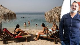 Šéf CK Blue Style Imed Jeddai v rozhovoru pro Blesk a pláž v Řecku (12. 5. 2020)