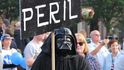 Impérium je v ohrožení, varoval v Glasgow Darth Vader