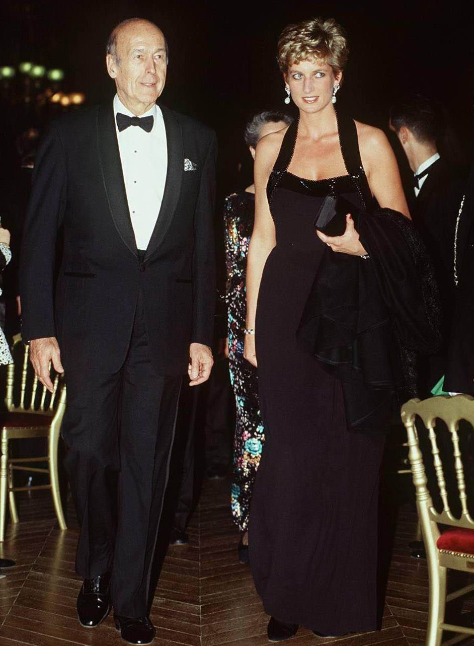 1994: princezna Diana s bývalým francouzským prezidentem Valérym Giscardem D´Estaingem.