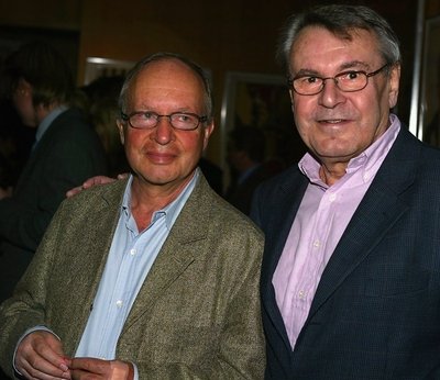 Američané českého původu Ivan Passer (vlevo) se svým dlouholetým přítelem Milošem Formanem.