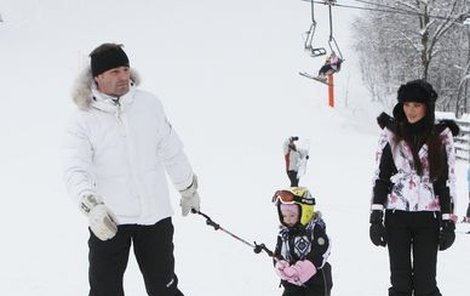 Andrea Verešová dala dcerku Vanessu na starost tatínkovi Danielu Volopichovi...