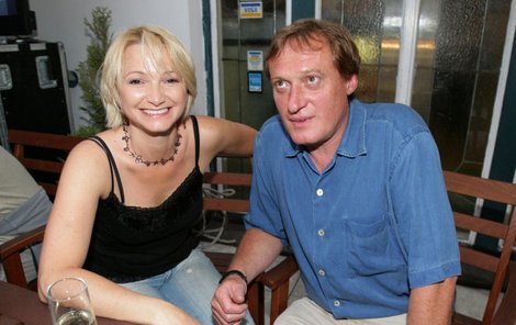 Anna Šišková s partnerem, režisérem Jiřím Chlumským.