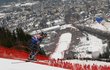 Bode Miller v plné jízdě; tam dole v cíli se rozbil jeho kamarád…