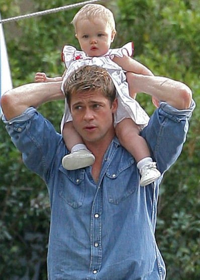Brad Pitt je opravdu vzorný otec. Malé Shiloh věnuje každou volnou chvilku.