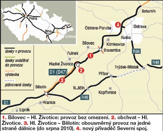 Dálnice spojila Ostravu s Prahou, z D47 se stala D1