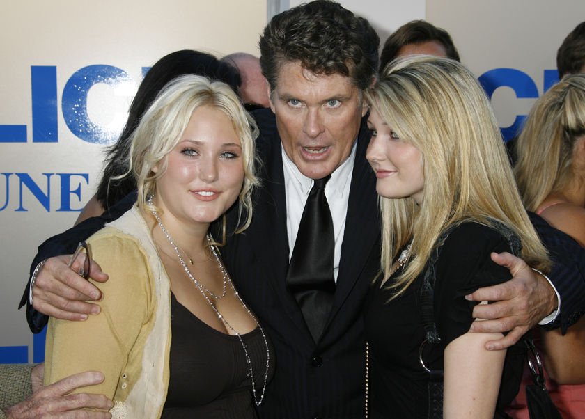 David Hasselhoff s dcerami Hayley Amber (vlevo) a Taylor Ann