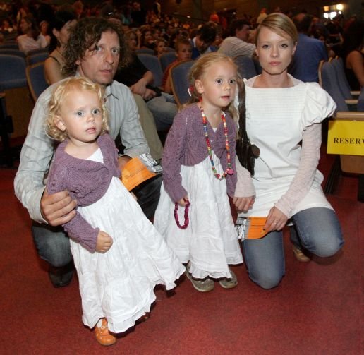 David Prachař a Linda Rybová s dcerami