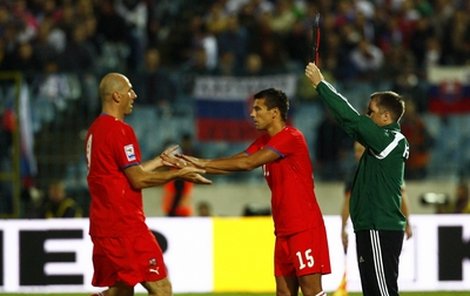 Deﬁnitivní tečku za reprezentační kariérou napsal obrovitý útočník 5. září 2009 v duelu kvaliﬁkace MS se Slováky (2:2), loučil se v 55. minutě, nahradil ho Baroš.