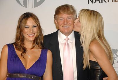 Donald Trump s manželkou Melanií a supermodelkou Heidi Klum.