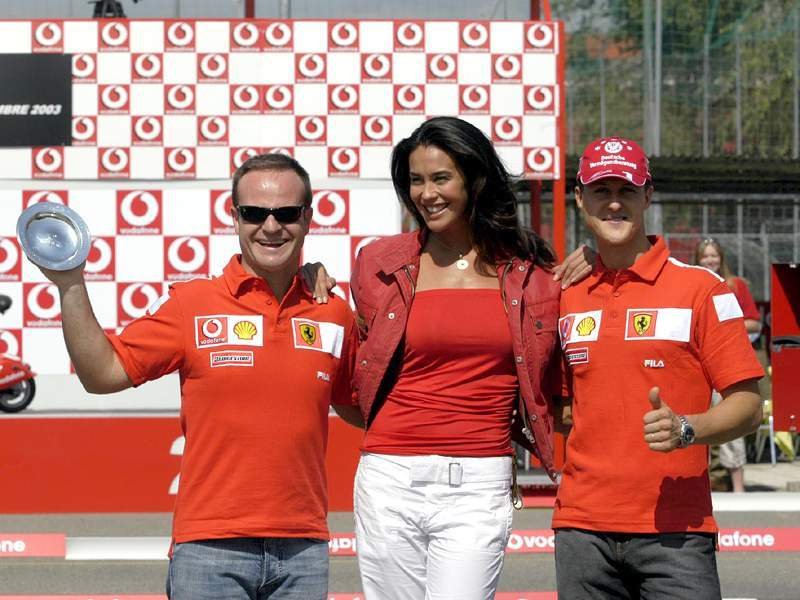 Barrichello, Megan Gale, Schumacher