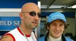 Barthez a bývalý pilot F1 Trulli během návštavy na některé z Velkých cen před 13 lety