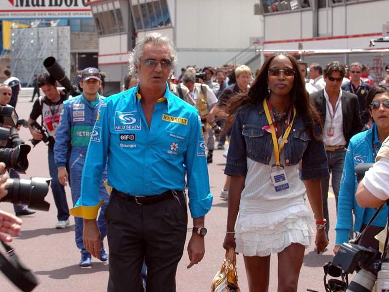 F. Briatore a N. Campbell