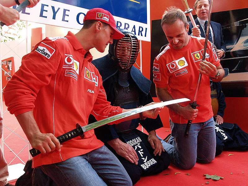 M. Schumacher a R. Barrichello