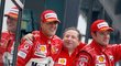 M. Schumacher, J. Todt, R. Barrichello