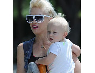Gwen Stefani se synem Zumou a jeho čírem.