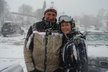Helena Vondráčková a její manžel Martin Michal bojují na cestách se sněhem.