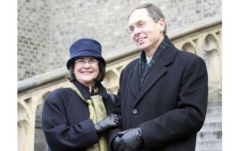 Jan Švejnar s manželkou Kathy.