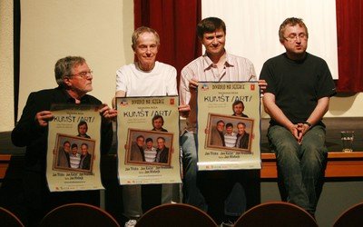 Janové – zleva: Kačer, Tříska, Hrušínský a Hřebejk – se na premiéru těší.