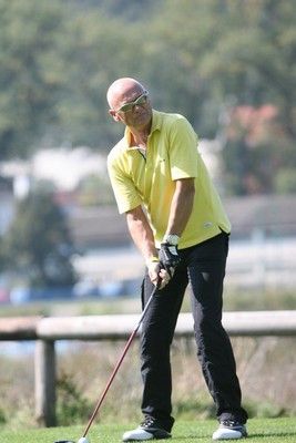 Jiří Korn je velkým nadšencem golfu. Hrál poctivě celý den.