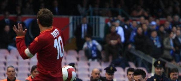 Francesco Totti a Marek Hamšík