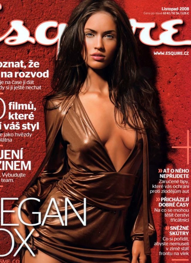 Megan Fox na titulní straně časopisu Esquire.