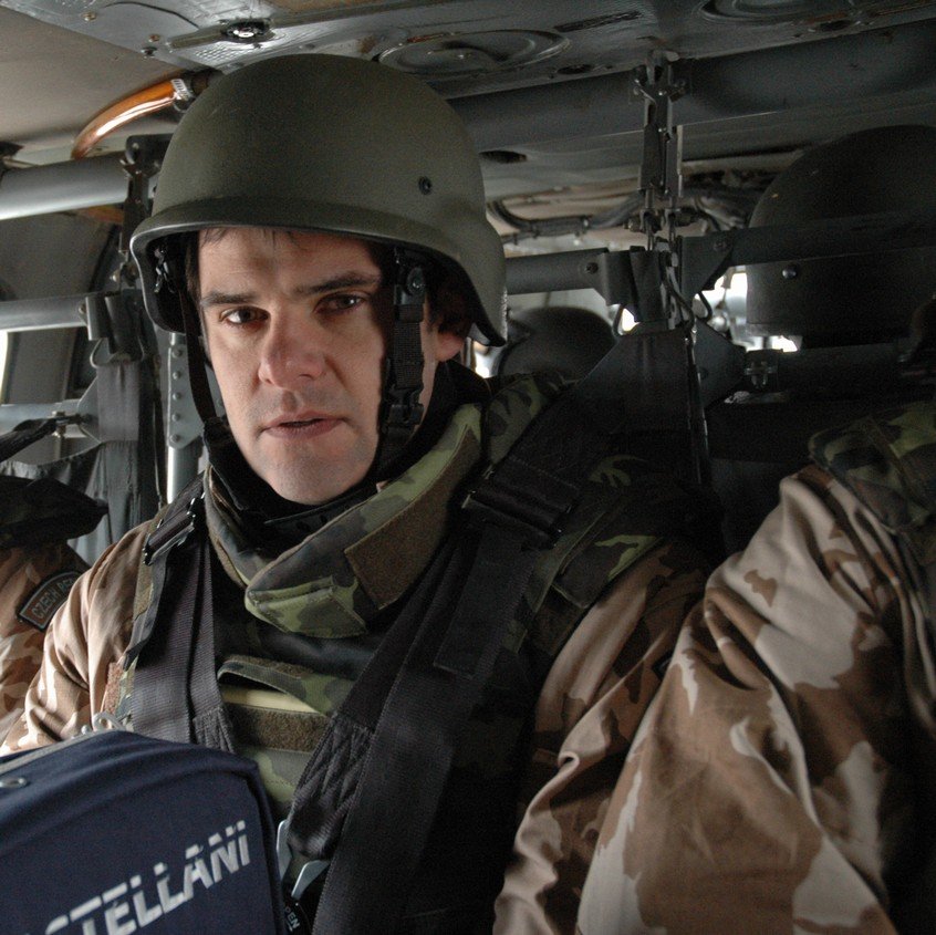 Mezi Kandahárem a Kábulem se přelétávalo bojovým vrtulníkem. „To samo o sobě byl taky zážitek,“ řekl David Kostelecký.