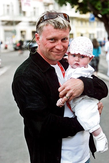 Michal Dlouhý s dcerkou Aničkou